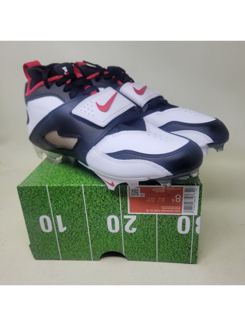 Nike Diamond Turf DT 93 Vapor 360 Deion Sanders HF5298-100 Men’s Size 8.5